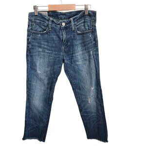 Vintage Polo Ralph Lauren Jeans Women's‎ 25 Cropped 28x24 Raw Hem Straight Leg